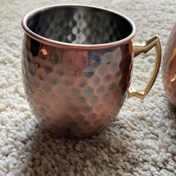 Eco One by Silver One Into Set of Two Moscow Mugs Stainless Steel EUC Set of 2 - Picture 3 of 9